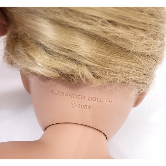 Madame ALEXANDER Toyworks 18" GIRL DOLL blonde hair blue-gray eyes NO CLOTHES - Picture 9 of 12